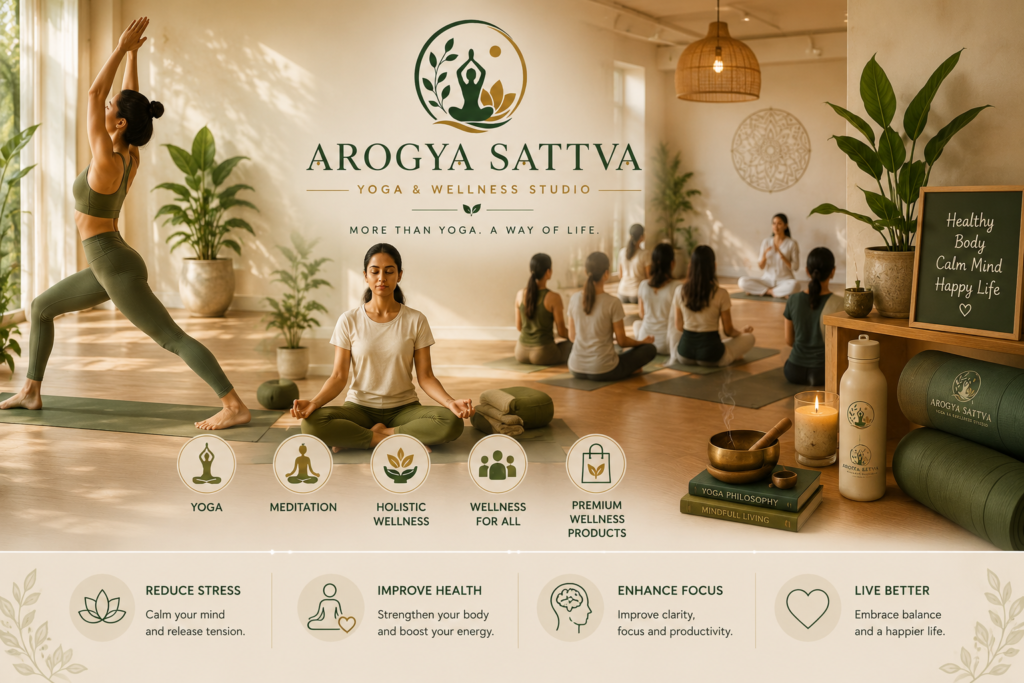 Wellness center in Bangalore featuring yoga, meditation and holistic wellness programs