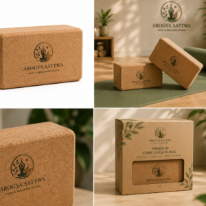 Arogya Sattva Cork Yoga Block