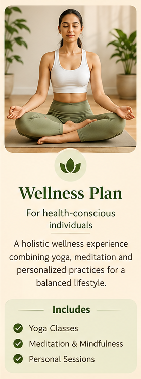 Holistic wellness programs offered at Arogya Sattva
